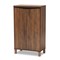 Baxton Studio Talon ModernTwo-Tone Walnut Brown and Dark Grey Finished Wood 2-Door Shoe Storage Cabinet 195-11724-ZORO - alternate 4